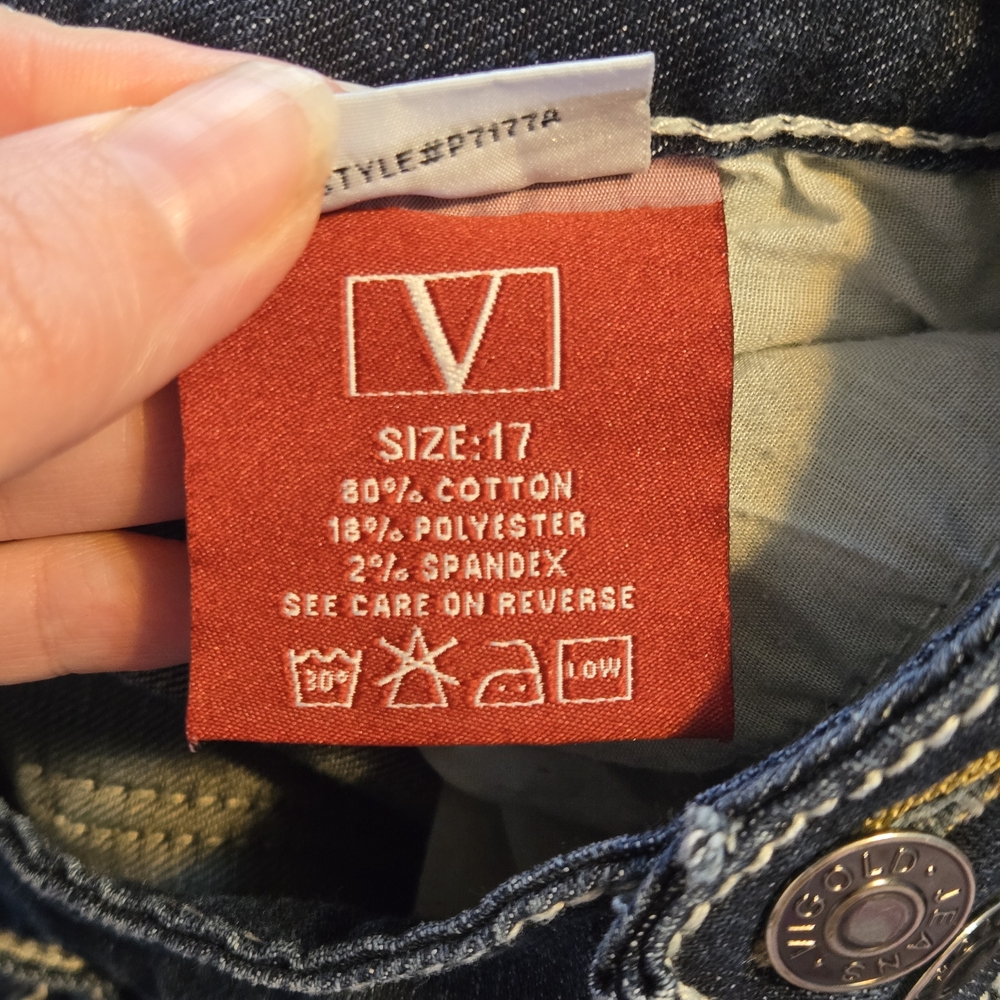 VIGOLD Boot Cut Dark Blue Jeans - Picture 7 of 7